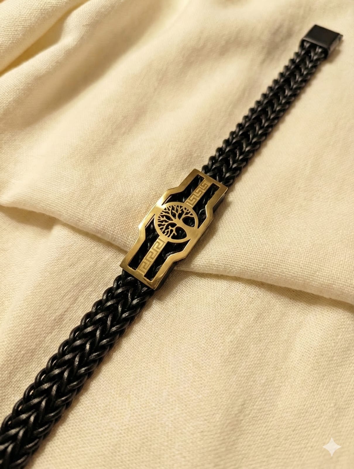 Stainless steel Versace Gent's Bracelet | Magenta lock